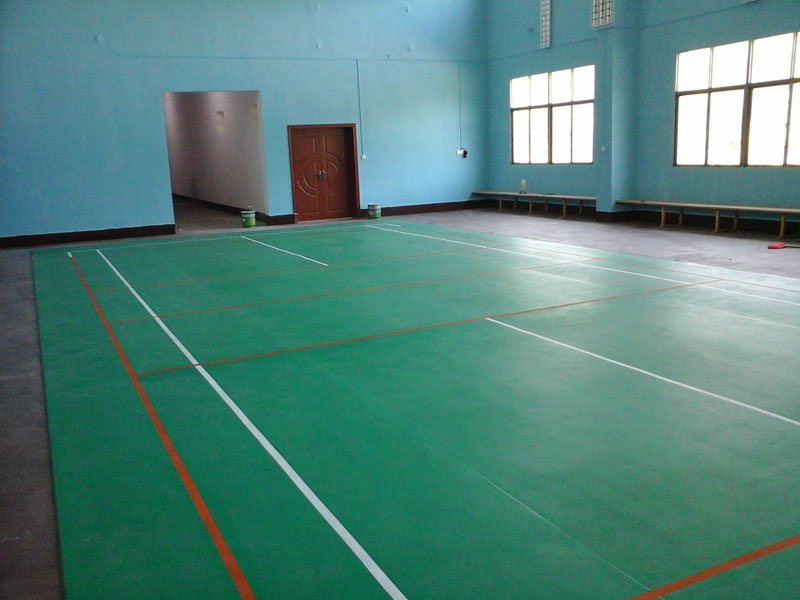 廠家直銷羽毛球場運動地板籃球場地膠荔枝紋寶石紋小石子楓木紋