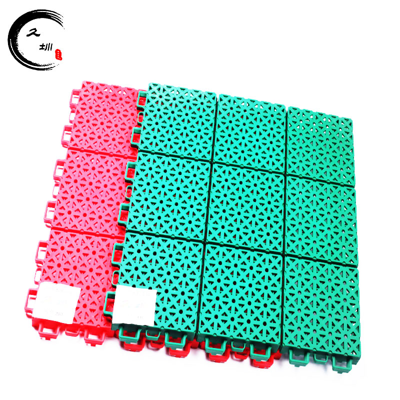 懸浮地板籃球場(chǎng) 幼兒園室外籃球場(chǎng)室內(nèi)輪滑教室防滑地板塑膠運(yùn)動(dòng)拼裝地墊 綠色